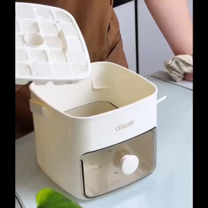 48 Ice Cube Mold Boxes with Simple Lids - Large Capacity Double-layer Design Food Grade Frozen Plastic Storage Tray Essential Kitchen Tool