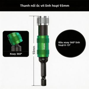 LAOA | LAOA 15 ° Thanh Nối Dài Đuôi Xoay Bộ Chuyển Đổi Góc Đa Năng Cho Tuốc Nơ Vít Điện Đầu Chuyển Đổi Bit Thay Đổi Nhanh