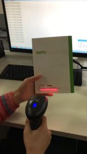Barcode Scanner Auto-Sensing Laser 1D Auto Scan RADENS RDS-808A USB + STAND