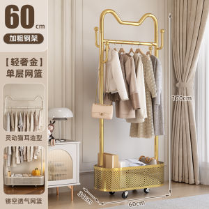 Portable Wardrobe Free-standing Clothes Drying Rack Simple Design with Wheels for Balcony Bedroom Storage Organizer