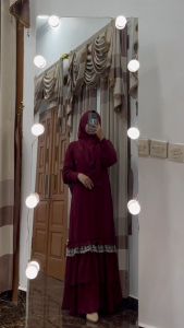 Gamis syari ceruttibabydoll dewasa model Renda satu