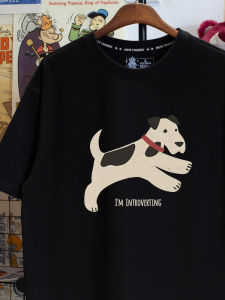 Áo Thun Tay Ngắn in Họa Tiết Chó Sọc Thời Trang Hiphop Thường Ngày Mùa Hè Cho Nữ Áo Thun Cotton Thoải Mái Thoáng Khí