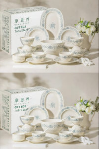 JINGDITAOCI | New Attractive Dinnerware Set For Moving In Gift Wedding