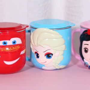 Singapore Stainless Steel Milk Cup 280ML Kids Drink Water Cup with 3D Disney Cartoon