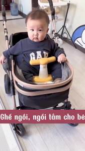 Ghế Tập Ngồi Tắm Cho Bé Chống Trượt Trẻ Em 6 Tháng Automatik Đa Năng Tiện Lợi Màn Hình LED Chân Tăng 5Cm Thoáng Khí