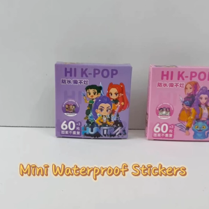 60Pcs Huntrix Mini Waterproof Stickers No Repeat Die-Cut Cute Character Sticker Pack Notebook Bottle Laptop DIY for Kids