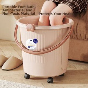 Jiaxun | Wheel-able Foot Bath Tub with Elevated Design Antibacterial 2026 New