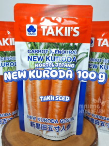 Benih Wortel Jepang New Kuroda 100 gram Takii Seed Japan takiis sayur unggul bibit hidroponik biji butir hydroponik buah