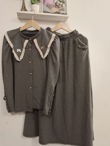 Set Rok Knit Wanita Premium