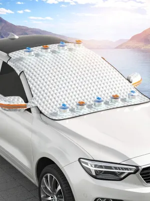 Sun UV Protection Rainproof Insulation Car Cover Half Hood