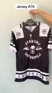 Kaos Jersey Vintage Retro Band Avenged Sevenfold T-shirt Fullprint 3D A7X Band Metal