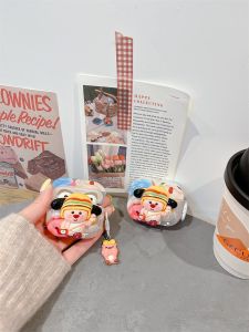 Adorable Beige Silicone Protective Case for Huawei FreeBuds Pro2 4E 5i Wireless Bluetooth Earphones Soft TPU Cover Compatible with Apple Xiaomi