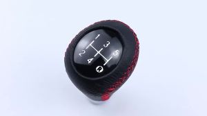 Car Universal 5/6 Speed Manual Black Red Stitch Gear Shift Knob Car Gear Stick Shift Knob Lever Manual Transmission M8 M10 M12