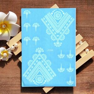 TERMURAH HENNA TEMPEL PENGANTIN 1 SET PUTIH FRE MANIK GLITER nailart