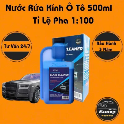 Nước Rửa Kính Ô Tô Glass Cleaner Chính Hãng 500mlTỉ lệ Pha 1:100cứ 10ml pha được 1 lít nước