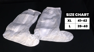 Rhodey Jas Hujan Sepatu Anti Air Shoes Cover PVC Non Slip & Zipper - JY-819A