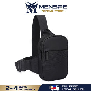 MENSPE Men Chest Bag Fashion Fitness Bag Ultra Light Mini Crossbody Bag Sports Bag Waterproof Wear Resistance Durable Bag Street Bag Casual Bag Travel Bag Phone Pouch
