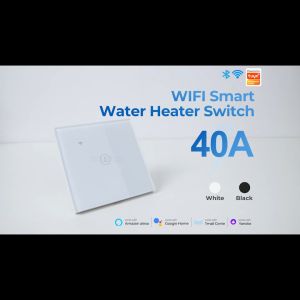 SMATRUL UK 20/40A WiFi for Boiler Water Heater Switch/Aircon 8000W Tuya Smart Life App Remote Control ON OFF Timer Voice Control Google Home Alexa