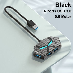 kebidumei | Cổng Kết Nối USB 3.0 7 Cổng Tốc Độ Cao 5Gbps Với Nguồn Cấp PD Cho Laptop - Bộ Chia USB Cho Máy Tính