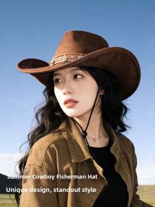 Cgediao | Womens Summer Sun Protection Cowboy Hat