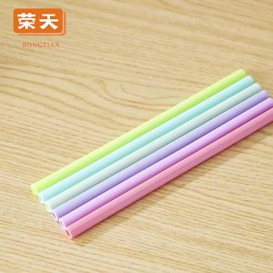 6 Chiếc Ống Hút Silicon Có Thể Tái Sử Dụng Thực Phẩm Nhiều Màu Thẳng & Cong Ống Hút Uống Thân Thiện Với Môi Trường Cho Trẻ Em Đảng Thanh Phụ Kiện