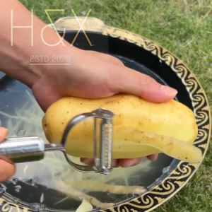 [Ready Stock] Multifunction Stainless Steel Julienne Peeler Vegetable Peeler Double Planing Grater Kitchen Accessories Cooking Tools
