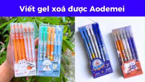 Hộp 12 Cây Viết Gel Xóa Được AODEMEI 0.5mm Mực XanhTím Mẫu Ngẫu Nhiên