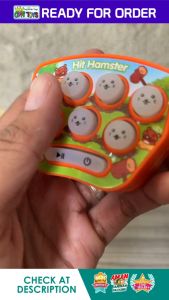Mainan Push Hamster Mini Gantungan Kunci - Edukasi Pencet Pop It LED - Fidget Toys Push Hamster LED Musik