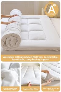 Thickened Soybean Fiber Tatami Mattress Student Dormitory Single Bed Home Use Soft Pad Non-Washable Polyester Fabric