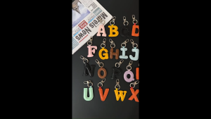 26 Letters Leather Keychain Charms | Personalized Alphabet Initial Keyrings for Bag & Keys