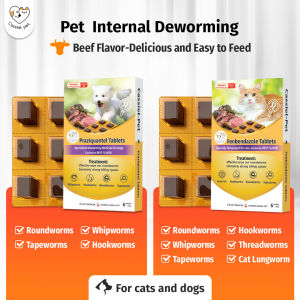 BULK PURCHASE Cassiel Pet Deworming Chewable Tablets For Anti Tick And Flea Heartworm Hookworm For Dogs Cats Puppy