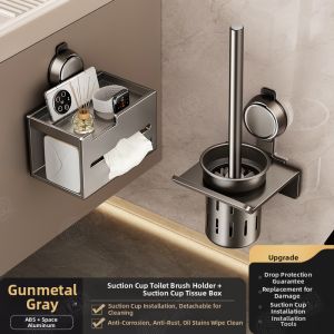Suction Wall-mounted Bathroom Shelf
