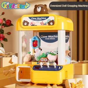 Doll Machine Grab Claw Game Machine with Music and Lighting Clipping Doll Machine Toy Birthday Gift for Boys and Girls