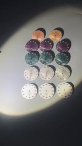 NH05 24.5mm Watch Dial Hand Set Dial With Diamond Index For NH05 NH06 Womens Watch Modified Accessories
