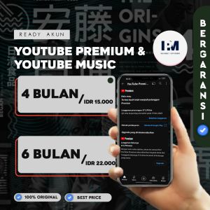 YouTube Premium | Varian 4/6/3 Bulan | YT Prem| LANGSUNG DIKIRIM