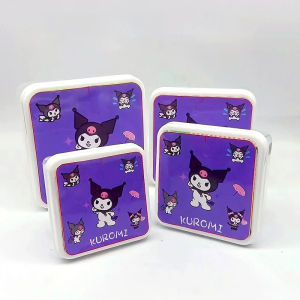 Mini Sanrio Cartoon Food Fruit Sealed Box ness Container Office Lunch Box Bento Box Picnic Container Japanese Style