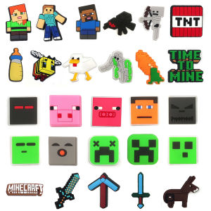 25-100Pcs Game Series Shoes Charms Cartoon Clog Sandal Garden Shoe Decoration Accessorie Buckles Kids Party Gifts