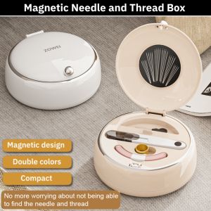 New Magnetic Sewing Box Multi-function Stitch Knitting Tool Household DIY Craft Needle and Thread Box 磁吸针线盒