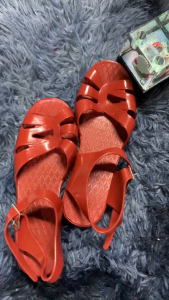 Giày rọ sandal nữ đế bệt nhựa dẻo PVC cao cấp đi làm Dép rọ nữ quai hậu chuẩn form thời trang