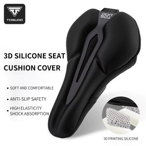 TOSUOD Silicone Bicycle Saddle Hollow Breathable MTB Bike Seat Cushion Cover Mat Silica gel Saddle Cycling Accessories Part