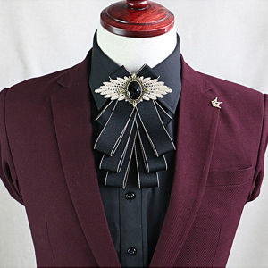 Mens Satin Formal Bowties Rhinestone Party Necktie Shirt Tie Neck Decoration Wedding Accessories Groom