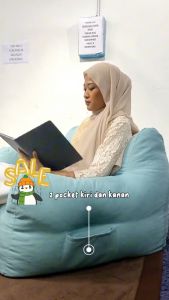 Beanbag.my™ Double Seater Sofa Design Bean Bag Full Set With Filling