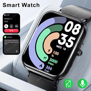 New Smartwatch Bluetooth Call 2.01"AMOLED Screen Smart Watch 100+Sports Modes Fitness Clock Sports Watches Heart Rate Monitoring