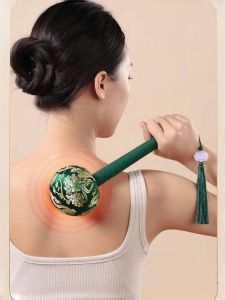 Silk Wellness Hammer Herbal Medicine Brush for Meridian Massage Portable round Shape Full Body Conditioning Tool by JingHuan