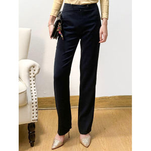 Withdraw from Cupboard Orders! Cut the Label! Work Clothing Ol Retro Casual Wind High Waist Suit Pants Straight-Leg Pants Pants Female All Year Round Wearable