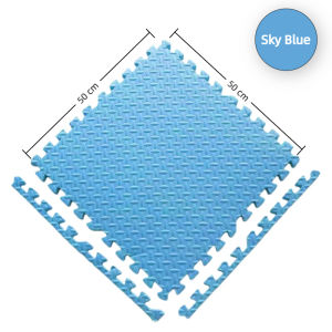 แผ่นรองคลาน EVA หนา 1.2 ซม. ขอบปิด 2 ด้าน 60x60 ซม. ปลอดภัยเด็ก กันกระแทกคละสี ทำความสะอาดง่าย✨