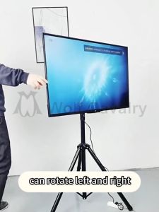 360° Rotating Tv Stand Universal Led Tv Bracket with Table Stand Conference Meeting Class Live LED LCD Monitor Mount Kaki Plasma Display 电视支架