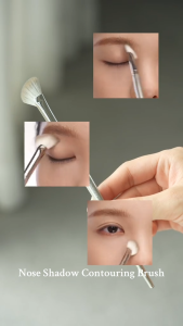 GUOXIAONIU Nose Shadow Brush Fan-shaped Contour Brush Multi-function Professional Makeup Brush Strong Powder Gripping