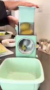 Máy Thái Lát Rau Củ Cầm Tay Đa Năng 4 in 1​ Cao Cấp ​​Máy Thái Lát Bào Sợi Băm Nhỏ