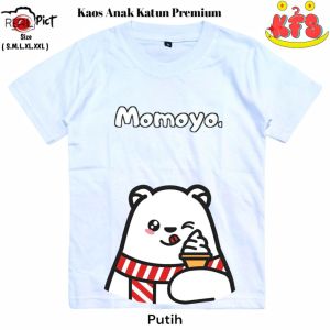 Atasan Baju Kaos Anak Eskrim Momoyo Laki Laki Perempuan 1 sampai 10 Tahun